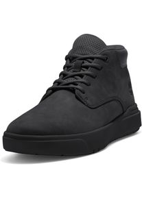 Schn&uuml;rboots Timberland "SENECA BAY - MID LACE SNEAKER", Damen, Gr. 46, schwarz, Leder, Schuhe Schn&uuml;rboots, Winterstiefel, Schn&uuml;rstiefel, Winterschuhe