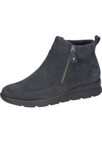 Waldl&auml;ufer Schlupfboots WALDL&Auml;UFER "H-BRUNI", Damen, Gr. 5 (38), blau (nachtblau), Nubukleder, unifarben, Schuhe Schlupfboots, Winterboots, Stiefelette, Bequemschuh in Komfortweite G (= weit)