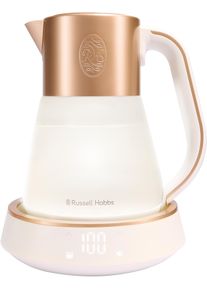 Russell Hobbs Wasserkocher "Calm 27450-70", braun (glas, kupfer), B:21,7cm H:28cm T:24,1cm, Wasserkocher, mit Temperatureinstellung, Innenbeleuchtung und beruhigenden Kl&auml;ngen, Wasserkocher