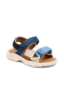 Sandale bisgaard "nico Weite: normal", M&auml;dchen, Gr. 27, blau, beige, Textil, Schuhe Sandale, Trekkingschuh, Badeschuh, Klettschuh, Gr&ouml;&szlig;enschablone zum Download