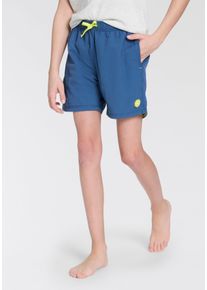 Badeshorts CMP "U Badeshorts", Kinder, Gr. 152 (146), N-Gr, blau (dunkelblau), Microfaser, Polyester, unifarben, Badehosen Badeshorts, f&uuml;r Kinder und Jugendliche, mit zwei gro&szlig;en Seitentaschen