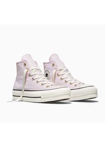 Sneaker Converse "CHUCK TAYLOR ALL STAR LIFT PLATFOR", Damen, Gr. 42, new found bloom, egret, schwarz, Textil, Schuhe Sneaker