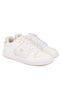 Sneaker DC Shoes "Manteca 4", Damen, Gr. 5(36), grau (grau, blushing bride), Obermaterial:53.02% Leder, 46.98% Synthetikmaterial;, Schuhe Sneaker