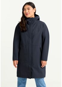 Funktionsmantel Jack Wolfskin "ONERA 2L COAT W", Damen, Gr. S (36), schwarz (schwarznavy), Obermaterial: 100% POLYESTER. Futter: 100% POLYESTER, M&auml;ntel Funktionsmantel