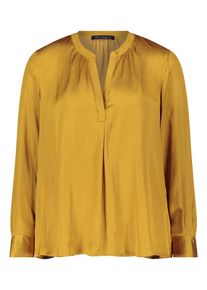 Satinbluse Betty Barclay "Satin-Bluse langarm", Damen, Gr. 40, gold, Obermaterial: 100% Polyester PES., Blusen Satinbluse
