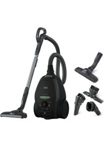 AEG Bodenstaubsauger "VX82-1-&Ouml;KO", schwarz (schwarz recycled), B:44,2cm H:30cm T:23,8cm, Bodenstaubsauger, aus 75% Recyclingkunststoff, Bodenstaubsauger