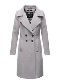 Wintermantel Navahoo "Wintermantel Wooly", Damen, Gr. XL, grau (zinc grau), Obermaterial: 90% Polyacryl PAN. 8% Viskose CV. 2% Elasthan EL. Obermaterial: Futter: 100% Polyester PES., M&auml;ntel Wintermantel