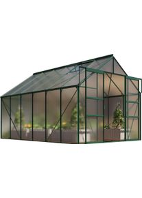 Gew&auml;chshaus Vitavia "Mars 9900", gr&uuml;n (smaragdgr&uuml;n), B:257cm H:231,8cm T:383cm, Gew&auml;chsh&auml;user, Gew&auml;chshaus, Alu-Profile, 6 mm Hohlkammerplatten
