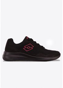 Sneaker Lotto, Damen, Gr. 42, Textil, pink (schwarz, pink), Synthetik, Textil, Schuhe Sneaker, besonders leicht & bequem
