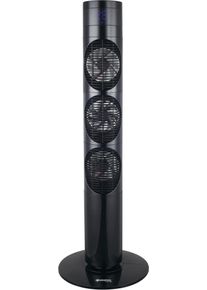 Sonnenk&ouml;nig Turmventilator SONNENK&Ouml;NIG "Dolmen 3, Leistung 20W, 3 Modi, energieeffizient, Fernbedienung", schwarz, B:34cm H:99cm T:34cm, Ventilatoren, Turmventilator, Display mit Temperaturanzeige, &Uuml;berhitzungsschutz, Oszillation