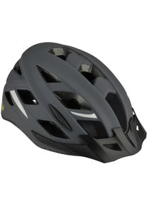 FISCHER BIKE Fahrradhelm FISCHER FAHRRAD "Urban Levin S/M" Gr. L, grau, Helme, L/XL Kopfumfang: 58cm - 61cm, Fahrradhelm, Verstellbarer Innenring-System; mit beleuchtetem Innenring-System, Topseller
