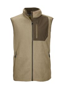 Funktionsweste Killtec "KOW 76 MN VST", Damen, Gr. M, taupe, Obermaterial: 100% Polyester;Futter: 100% Polyester, Westen Funktionsweste, Herren Sherpa Fleecejacke mit Stehkragen, Zipper-Taschen, Kinnschutz