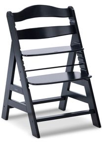 Hochstuhl hauck "Alpha+", Kinder, Gr. B/H/T: 56cm x 77cm x 48cm, schwarz, Baumwolle, Kunststoff, Massivholz, Polyester, Stahl, St&uuml;hle Hochstuhl