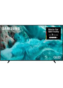 Samsung QLED-Fernseher "GQ75Q7FAAU QLED-Fernseher", Energieeffizienz: G, schwarz, 75, Fernseher, Quantum HDR, Knox Security, Art Store, 3D Sound, Gaming Hub, AI TV, QLED-Fernseher