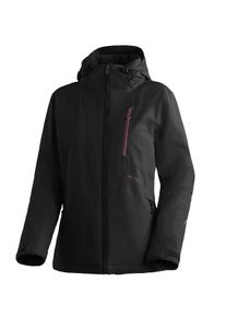 Skijacke Maier Sports "Straja", Damen, Gr. 40, lila (dunkelviolett), 100% Polyester, hoch geschlossener Ausschnitt, Jacken Skijacke, Damen Winterjacke, wind/wasserdicht, 3 RV-Taschen und Kapuze