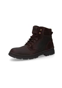 Winterboots Camel Active, Herren, Gr. 42, cafe, Leder, Schuhe Winterboots, Schn&uuml;rboots, Stiefel mit Warmfutter