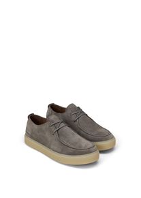 Marc O'Polo Schn&uuml;rschuh MARC O'POLO "Zen", Herren, Gr. 42, grau (dunkelgrau), Veloursleder, unifarben, Schuhe Schn&uuml;rschuh, Halbschuh, Freizeitschuh, Sneaker mit Memory Foam