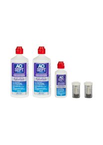 Aosept Plus mit HydraGlyde - 2x360 ml + 90 ml + 2 lenzendoosjes | Verzorgingsproducten