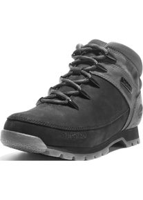 Schn&uuml;rboots Timberland "EURO SPRINT - MID LACE BOOT", Herren, Gr. 44,5, schwarz (schwarz, grau), Leder, Schuhe Schn&uuml;rboots, Winterstiefel, Schn&uuml;rstiefel, Winterschuhe