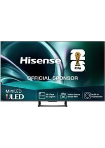 HISENSE QLED Mini LED-Fernseher "65U7Q", Energieeffizienz: E, transparent (schwarz), 65, Fernseher, 4K UHD Mini LED, QLED Mini LED-Fernseher