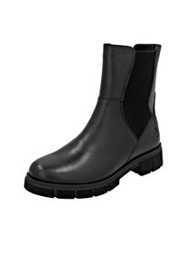 Chelseaboots Remonte "Elisabeth Hurley-Collection", Damen, Gr. 41, schwarz, Elastischer Einsatz, Leder, unifarben, Schuhe Chelseaboots, Boots, Stiefelette, Profilsohle und Innenrei&szlig;verschluss