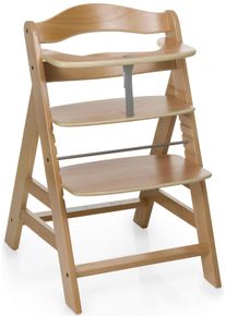 Hochstuhl hauck "Alpha+", Kinder, Gr. B/H/T: 56cm x 77cm x 48cm, beige (natur), Baumwolle, Kunststoff, Massivholz, Polyester, Stahl, St&uuml;hle Hochstuhl
