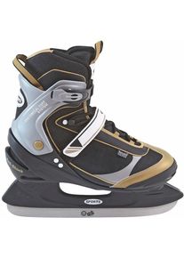 Schlittschuhe Rebel "EXPRESS" Gr. 42, schwarz (schwarz, silber, gold), Inlineskates_Rollschuhe, 42/43 (bis ), Nylon, Schlittschuhe
