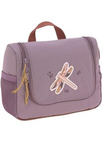 L&auml;ssig Kulturbeutel L&Auml;SSIG "Adventure, Dragonfly, Mini Washbag", M&auml;dchen, Gr. B/H/T: 20cm x 15cm x 7cm, lila (hellviolett), Polyester, Taschen Kulturbeutel, zum Aufh&auml;ngen; PETA-approved vegan