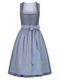 N&uuml;bler Dirndl N&Uuml;BLER "Dirndl midi Elsa", Damen, Gr. 38, EURO, blau, Obermaterial: 100% Polyester PES., Kleider Dirndl