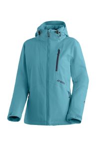 Skijacke Maier Sports "Straja", Damen, Gr. 40, aquablau, 100% Polyester, hoch geschlossener Ausschnitt, Jacken Skijacke, Damen Winterjacke, wind/wasserdicht, 3 RV-Taschen und Kapuze
