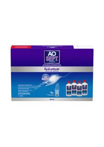 Aosept Plus mit HydraGlyde - 4 x 360ml + lenzendoosje | Verzorgingsproducten