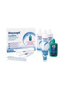 Oxysept Comfort B12 - 3x300ml + 90 tabletten + 120ml Lens Plus + lenzendoosje | Verzorgingsproducten