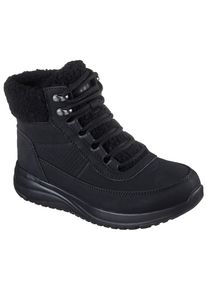 Winterboots Skechers "ON-THE-GO STELLAR", Damen, Gr. 40, schwarz, Lederimitat, Textil, unifarben, Schuhe Winterboots, Schn&uuml;rstiefel, Trekkingschuh mit ULTRA GO D&auml;mpfung