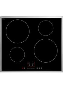 Hanseatic Induktions-Kochfeld, schwarz, B:59cm H:6cm T:52cm, Kochfelder, mit Timer, Induktions-Kochfeld