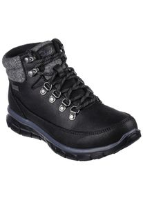 Winterboots Skechers "SYNERGY-COOL SEEKER", Damen, Gr. 40, schwarz, Textil, unifarben mit Farbeinsatz, Schuhe Winterboots, Trekkingschuh, Winterstiefel mit rutschhemmender Laufsohle