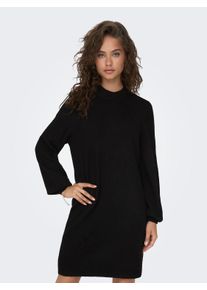 Jacqueline de Yong Strickkleid JDY "JDYRUE LIFE L/S HIGH NECK DRESS KNT NOOS", Damen, Gr. XL, N-Gr, schwarz, Feinstrick, Obermaterial: 51% Polyester, 46% Polyacryl, 3% Elasthan, unifarben, loose fit, Kleider Strickkleid