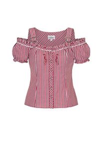 N&uuml;bler Dirndlbluse N&Uuml;BLER "Miederbluse Herta", Damen, Gr. 54, rot, Obermaterial: 70% Baumwolle CO. 30% Polyester PES., Blusen Dirndlbluse