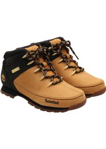Schn&uuml;rboots Timberland "EURO SPRINT - MID LACE BOOT", Herren, Gr. 44,5, gelb (wheat, nubuck, w, schwarz), Leder, Schuhe Schn&uuml;rboots, Winterstiefel, Schn&uuml;rstiefel, Winterschuhe