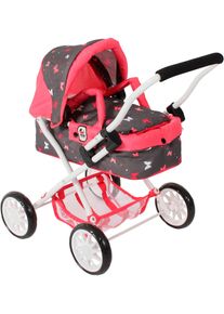 Bayer Chic 2000 Puppenwagen CHIC2000 "Smarty, Mini-Kuschelwagen", bunt (butterfly), Puppenwagen, KinderB:56cm H:56cm T:56cm, Kunststoff, Metall, Stoff, Puppenwagen, mit herausnehmbarer Tragetasche, B:56cm H:56cm T:56cm