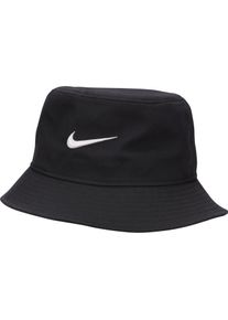 Fischerhut Nike Sportswear "U NK APEX BUCKET SQ SWSH L", Damen, Gr. S, schwarz, wei&szlig;, Obermaterial: 100% Polyester, H&uuml;te Fischerhut, aus gewebtem Twill-Material, mit umlaufendem Schirm, Handw&auml;sche