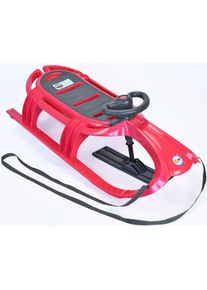 Rodel KHW "Snow Tiger de luxe", pink (pink, schwarz), Schlitten, KinderB:47cm H:34cm L:105cm, Kunststoff, Rodel, B:47cm H:34cm L:105cm