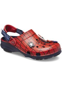 Clog Crocs "Spider Man All Terrain Clog K", Jungen, Gr. 34, blau (navy, rot), Croslite&trade;, kontrastfarbene Details, Schuhe Clog, Sommerschuh, Sandale, Kinderschuh mit Spider-Man Motiv