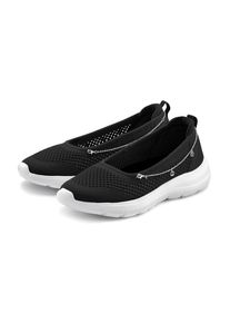 Sneaker Lascana "Slip-On-Sneaker, Freizeitschuh, Slipper", M&auml;dchen, Gr. 38, schwarz, Obermaterial: 100% Textilmaterial. Decksohle: 100% Textilmaterial. Laufsohle: 100% Synthetik, unifarben, Schuhe Sneaker, Ballerina, Halbschuhe zum Reinschl&uuml;pfen VEGAN, Topseller