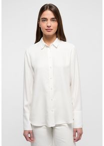 Hemdbluse Eterna "REGULAR FIT", Damen, Gr. 38, wei&szlig; (off, wei&szlig;), 100% Viskose, normal, Blusen Hemdbluse