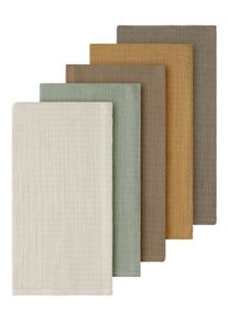 Multifunktionstuch name it "NBNOHAPPY 5P NAPPIES LNOOS", Baby, roasted cashew pack:pwith peyote, shadow, bistre, fossil, Jersey, Baumwolle, Modet&uuml;cher Multifunktionstuch, Baumwolle, Spucktuch