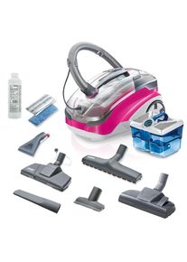 Thomas Wasch-Sauger "AQUA+ ALLERGY & FAMILY", pink (magenta, grau), B:31,8cm H:30,6cm T:48,6cm, Mehrzwecksauger, ECO-Stufe, Wasch-Sauger
