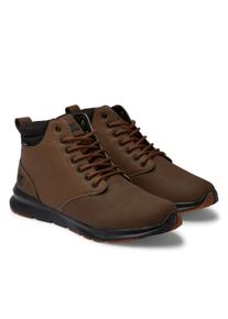 Stiefel DC Shoes "Mason 2", Herren, Gr. 11,5(45), braun (schwarz braun), Obermaterial:Obermaterial: Leder [Kuh] / Futter: Textil / Au&szlig;ensohle: Gummi;, Schuhe Stiefel