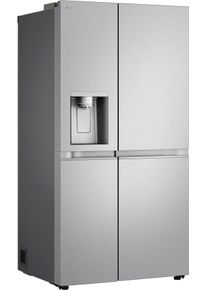 LG Side-by-Side "GSLE91MBAB", Energieeffizienz: B, metal sorbet, B:91,3cm H:179cm T:73,1cm, K&uuml;hlschr&auml;nke, Eis-, Crushed Ice- und Wasserspender, Total No Frost, Side-by-Side