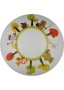 Niermann Deckenleuchte "Lustige Waldtiere", bunt, 1, H: 7cm, 1 Stk., Leuchten, Kinderzimmer, Kinderlampe, Deckenleuchte