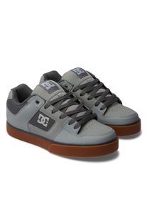 Sneaker DC Shoes "Pure", Herren, Gr. 9,5(42,5), grau (carbon, gum), Obermaterial:55, 4% Leder, 44, 6% Synthetik., Schuhe Sneaker